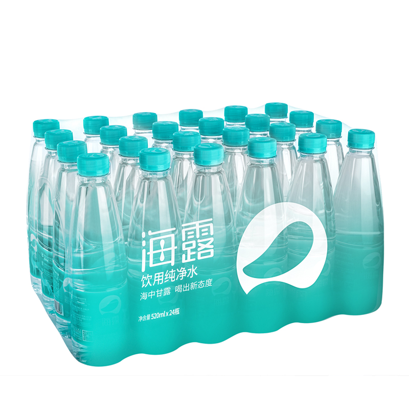 海露飲用純凈水520ml塑包量販裝無(wú)糖低鈉源自海洋的新能源產(chǎn)品